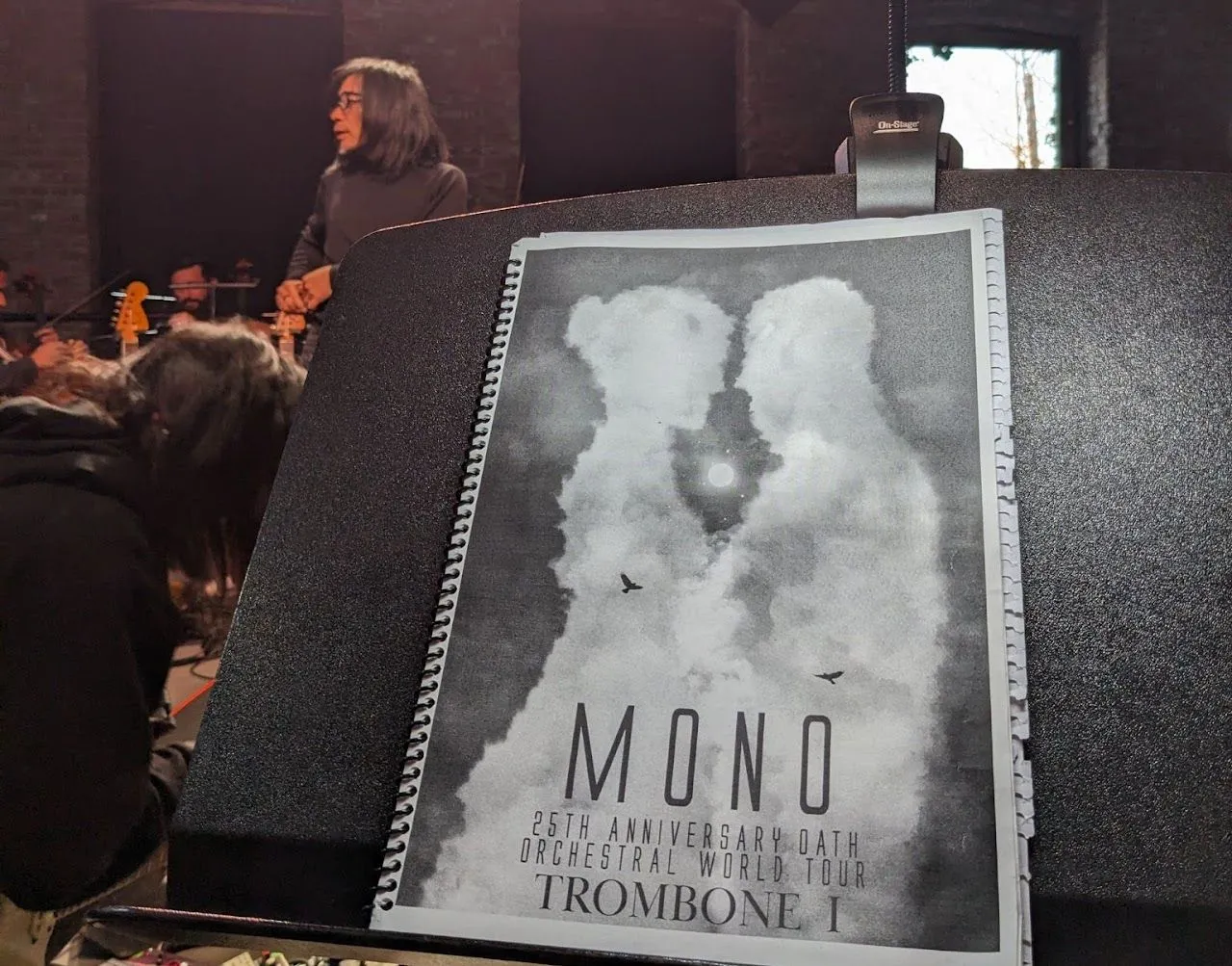 Performing with MONO at Pioneer Works, Brooklyn.
